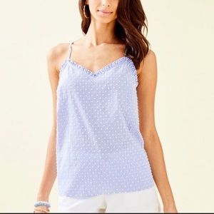 IOS Lilly Pulitzer Dusk Ruffles Tank Top
